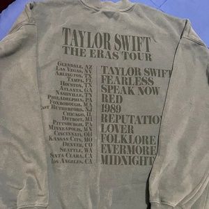 Taylor swift The ERAS Tour exclusive blue crew neck sweater